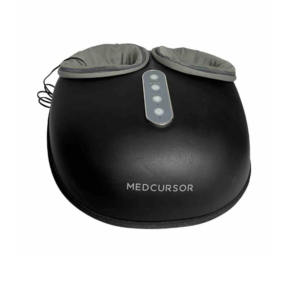 Medcursor MDFM400 Black Gray Pain Relief Heated Shiatsu Foot Massager,